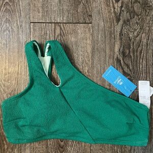 Cupshe Green Textured Bikini Top